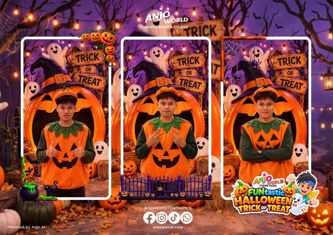 Trick or Treat Pumpkin Portrait frame sample
